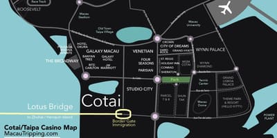 نقشه cotai ماکائو